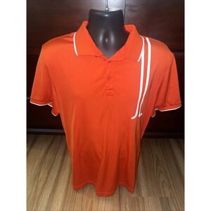 J.Lindeberg M TYR Reg TX Jersey Red Golf Polo Size XXL Mens Button Up